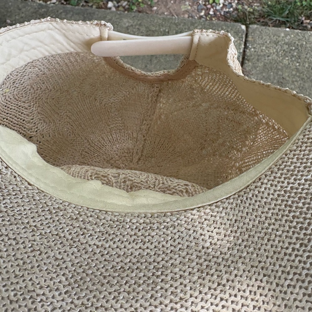 BOHEMIAN CROCHETED BEIGE BASEBALL CAP - Picture 3 of 3